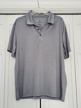 Free Country Tech Jacquard Short-Sleeve Polo Shirt - Men's XL